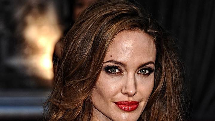 Angelina Jolie Looking At Camera Front Face Closeup